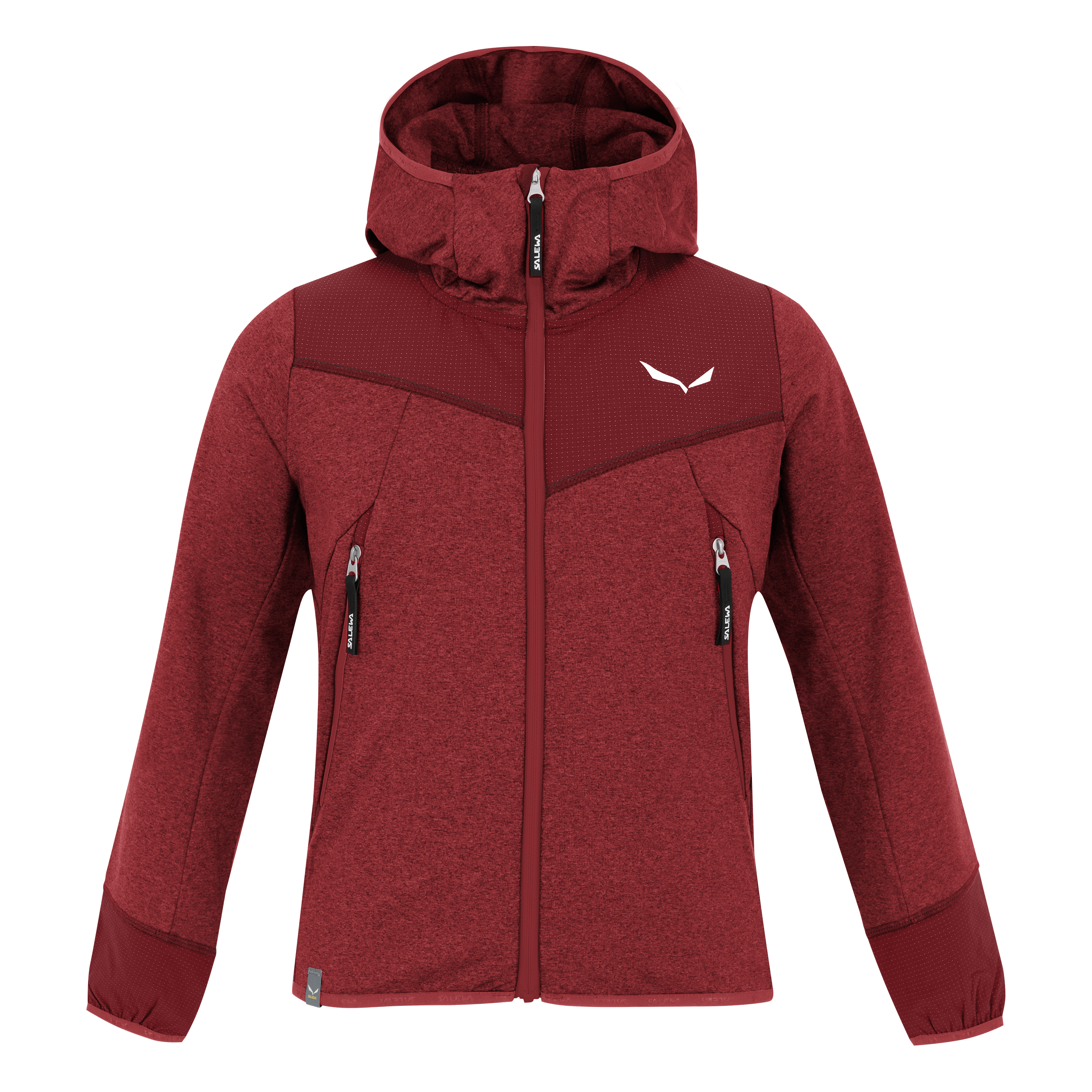 Manteau à capuche intégral Agner Melange Polarlite pour enfants