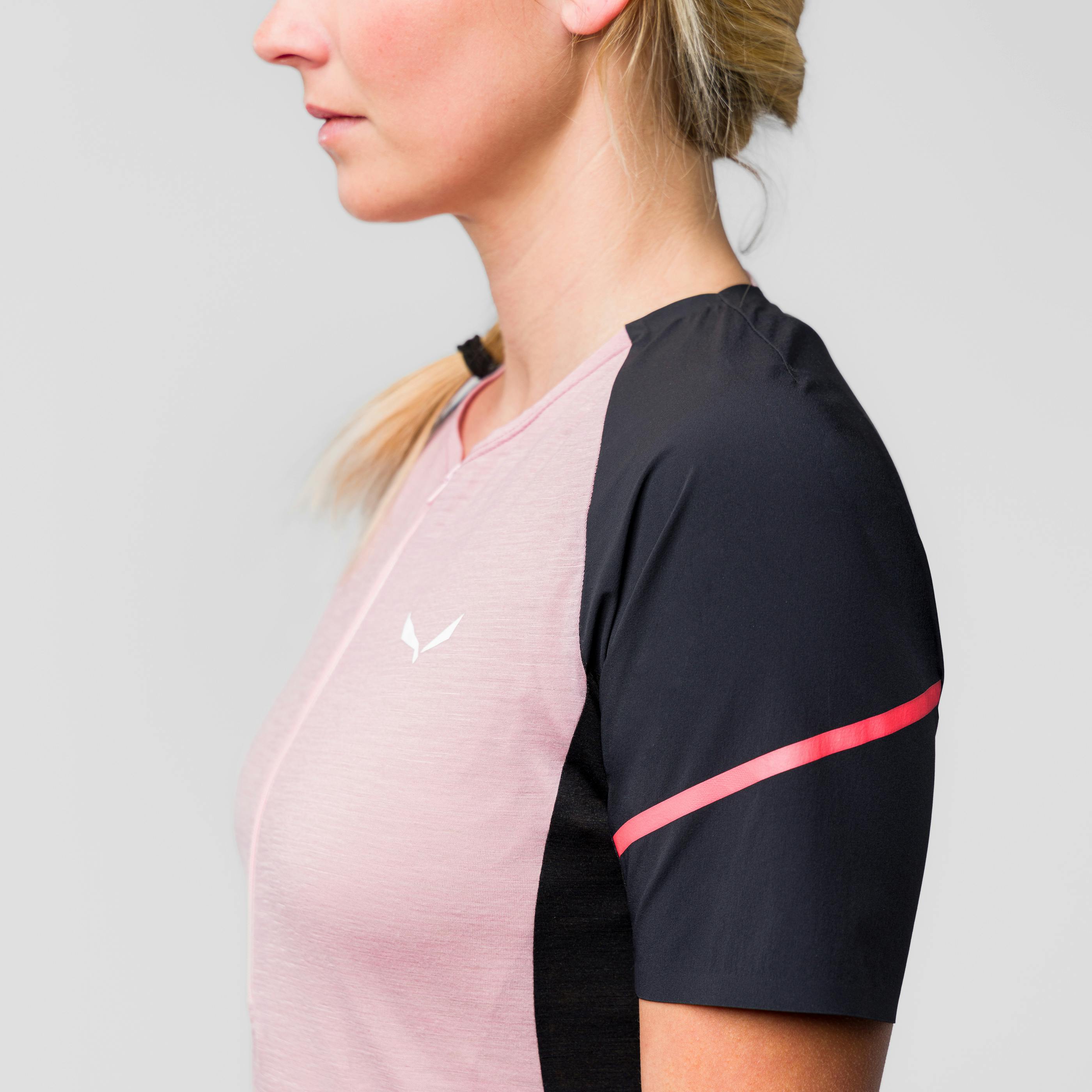 T-shirt mi-fermeture Vento Merino Femme