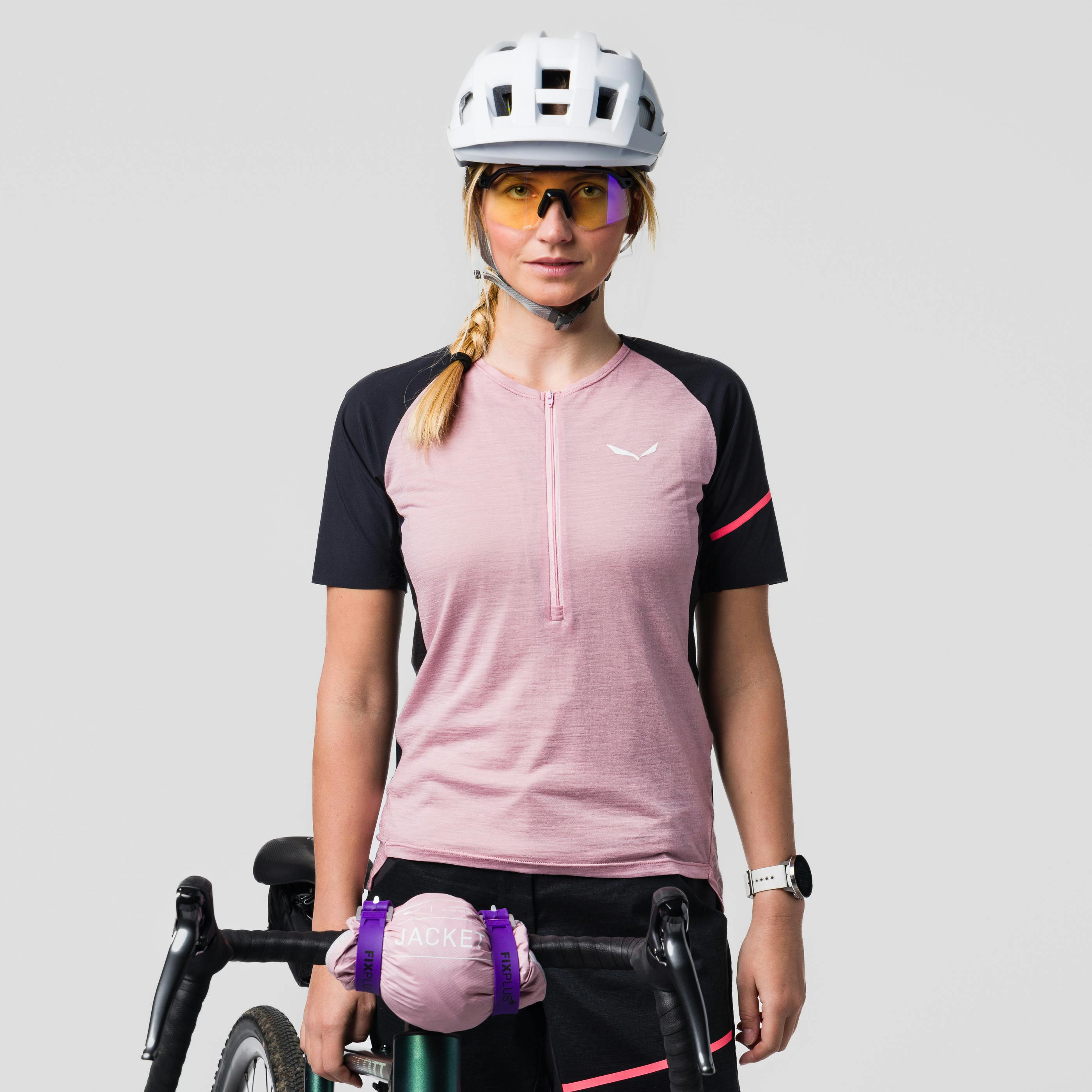 T-shirt mi-fermeture Vento Merino Femme