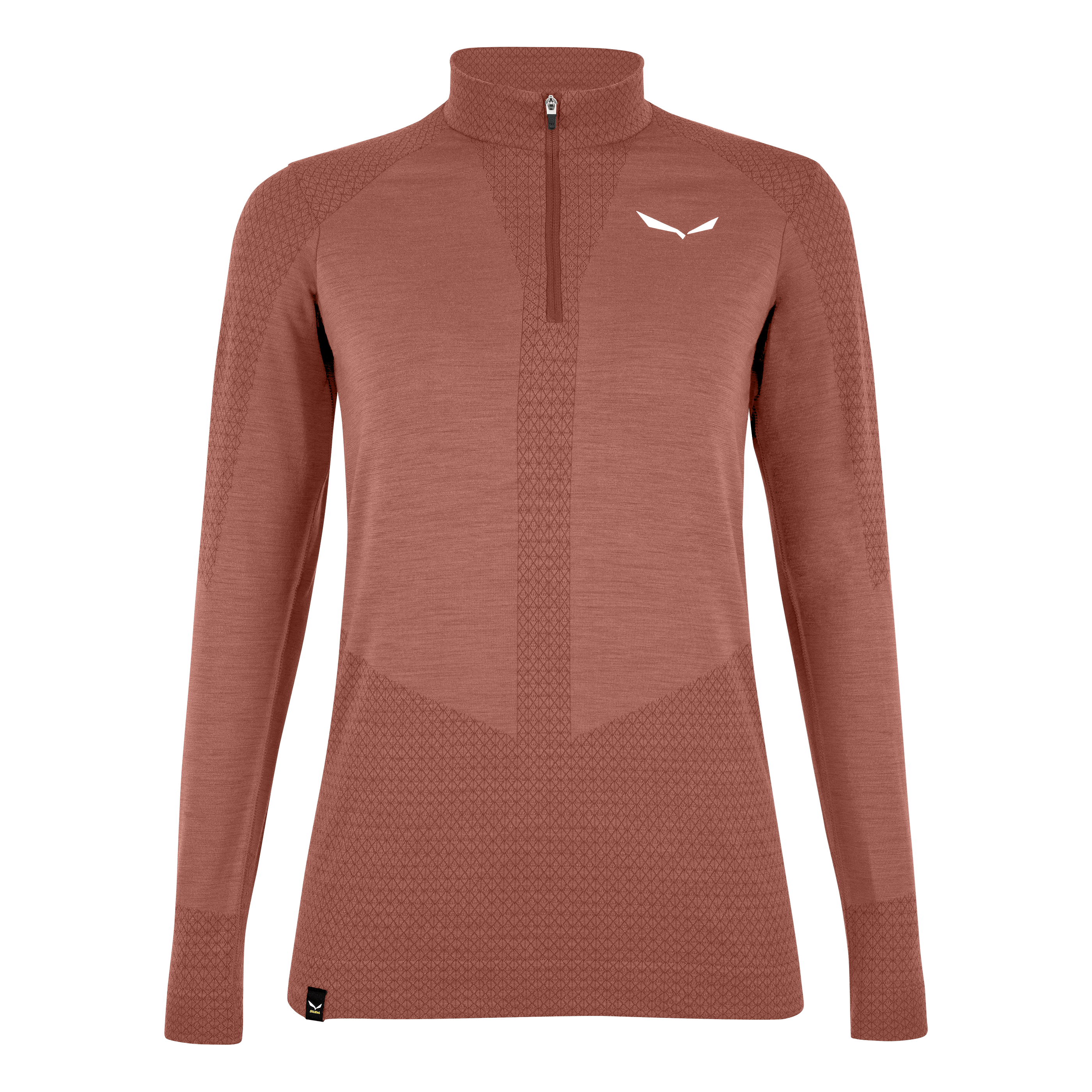T-shirt femme à demi-zipper Zebru Responsive