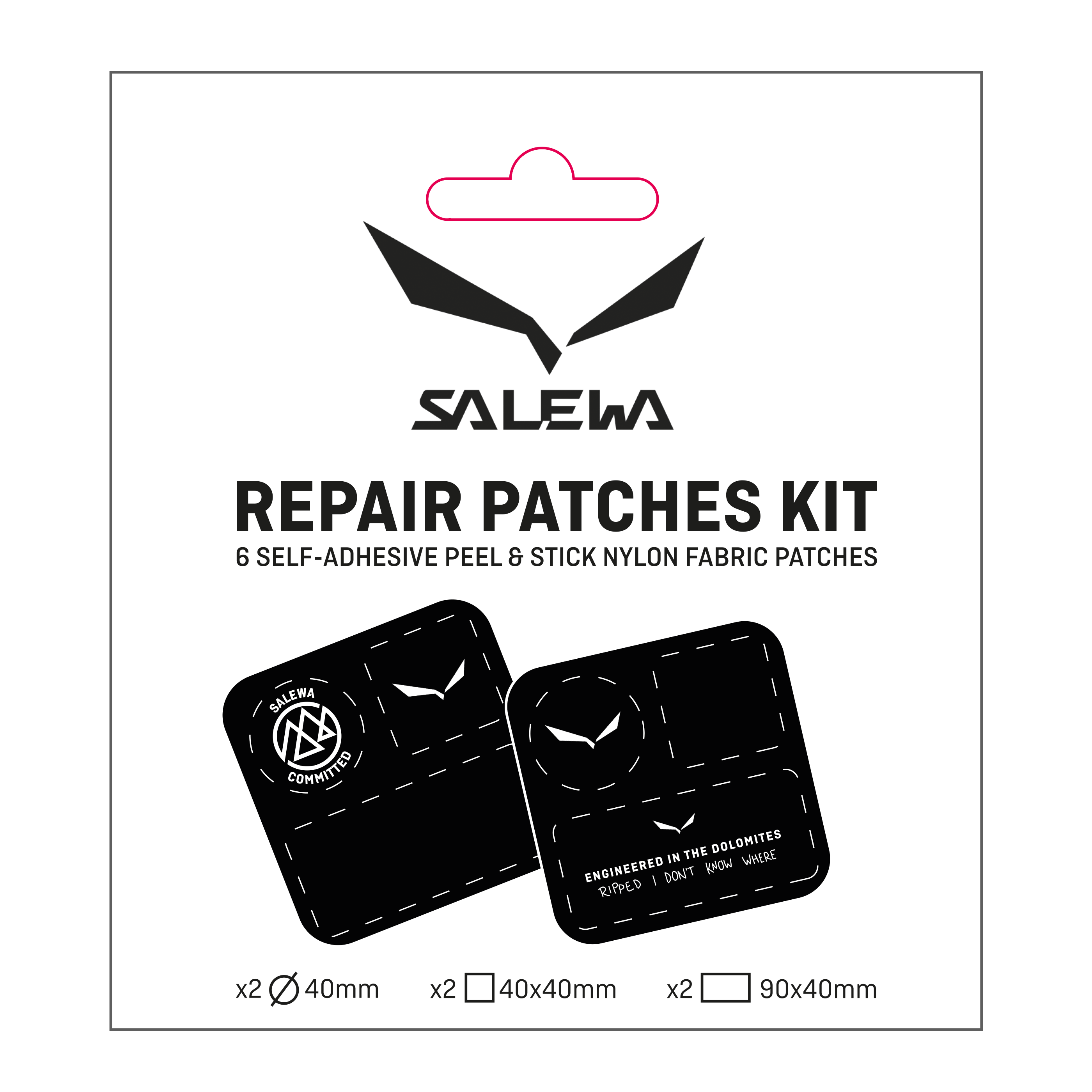 Kit de patchs de réparation Salewa 2 pièces