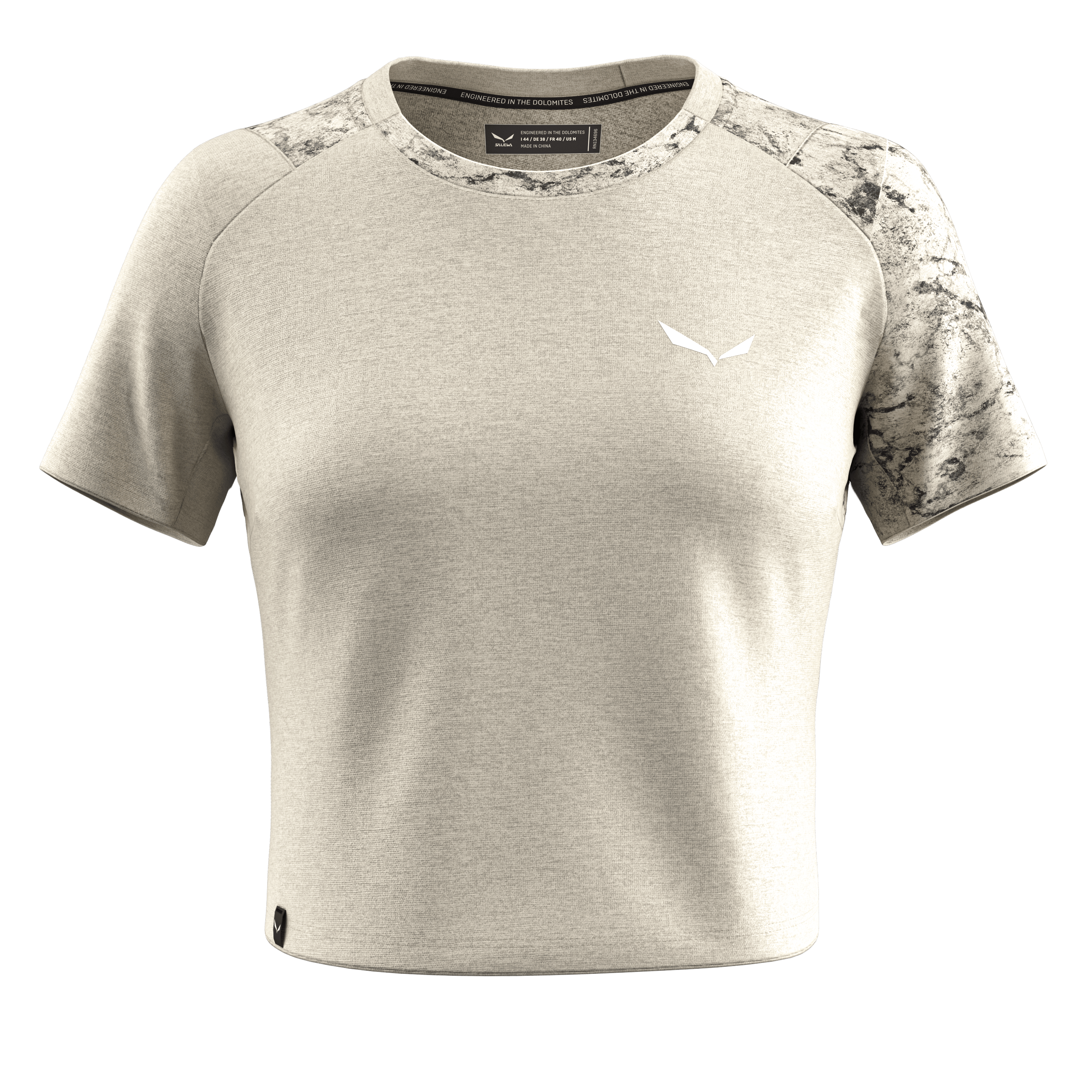T-shirt cropped en chanvre Lavaredo pour femme